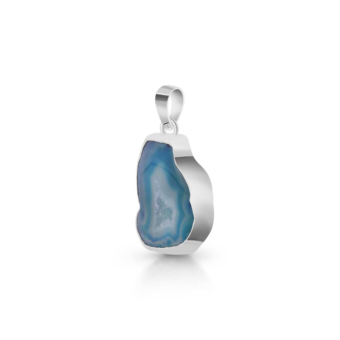 Blue Agate Pendant-(ABU-P-15.)